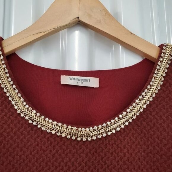 Valleygirl | Maroon Pointe Dress - Picture 6 of 8